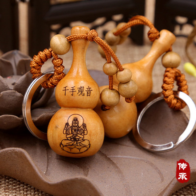 厂家直销 八大守护神桃木葫芦 生肖钥匙扣淘宝礼品 活动赠品|ru