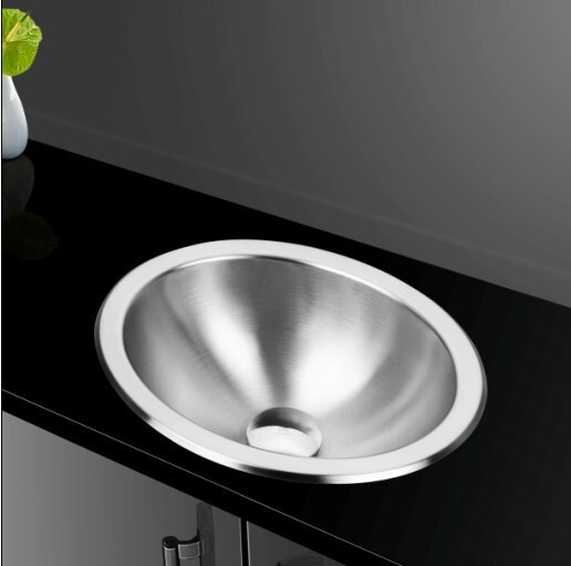 BS-001 Stainless Steel Sink Round Sink RV Bar Counter Yacht Wash Basin Mini Sink Brushed Thickened BS-001 Stainless Steel Sink Round Sink RV Bar Counter Yacht Wash Basin Mini Sink Brushed Thickened