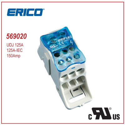 High Current 125A 1000V IEC/CUL Authenticate Single-stage Junction box