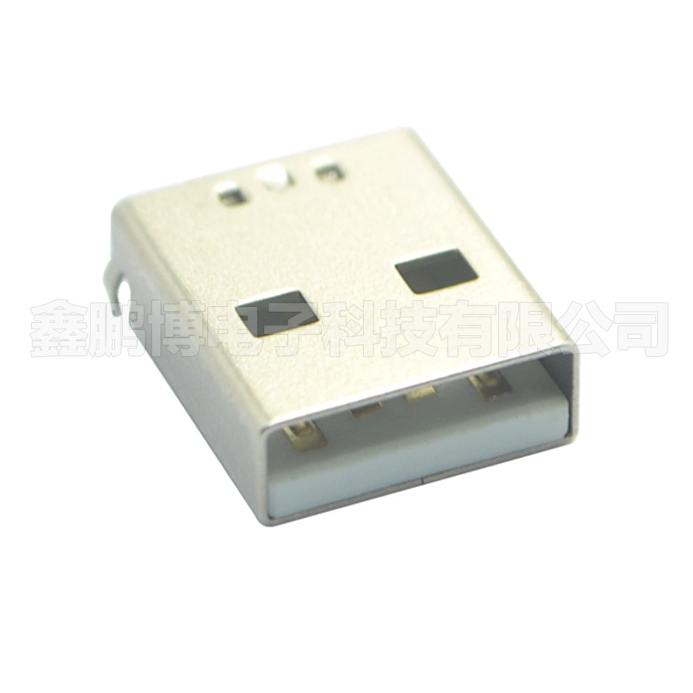 Шэньчжэньская фабрика коммуникаций огнестойкость USB AM 4P опускающея пластин SMT короткое тело белый клей женский разъем прямая продажа