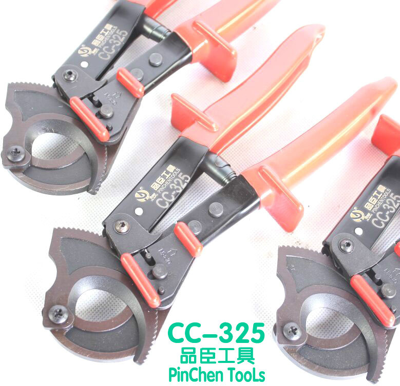 品臣工具 CC-325手动线缆剪 棘轮剪 剪切240铜芯线 棘轮电缆剪