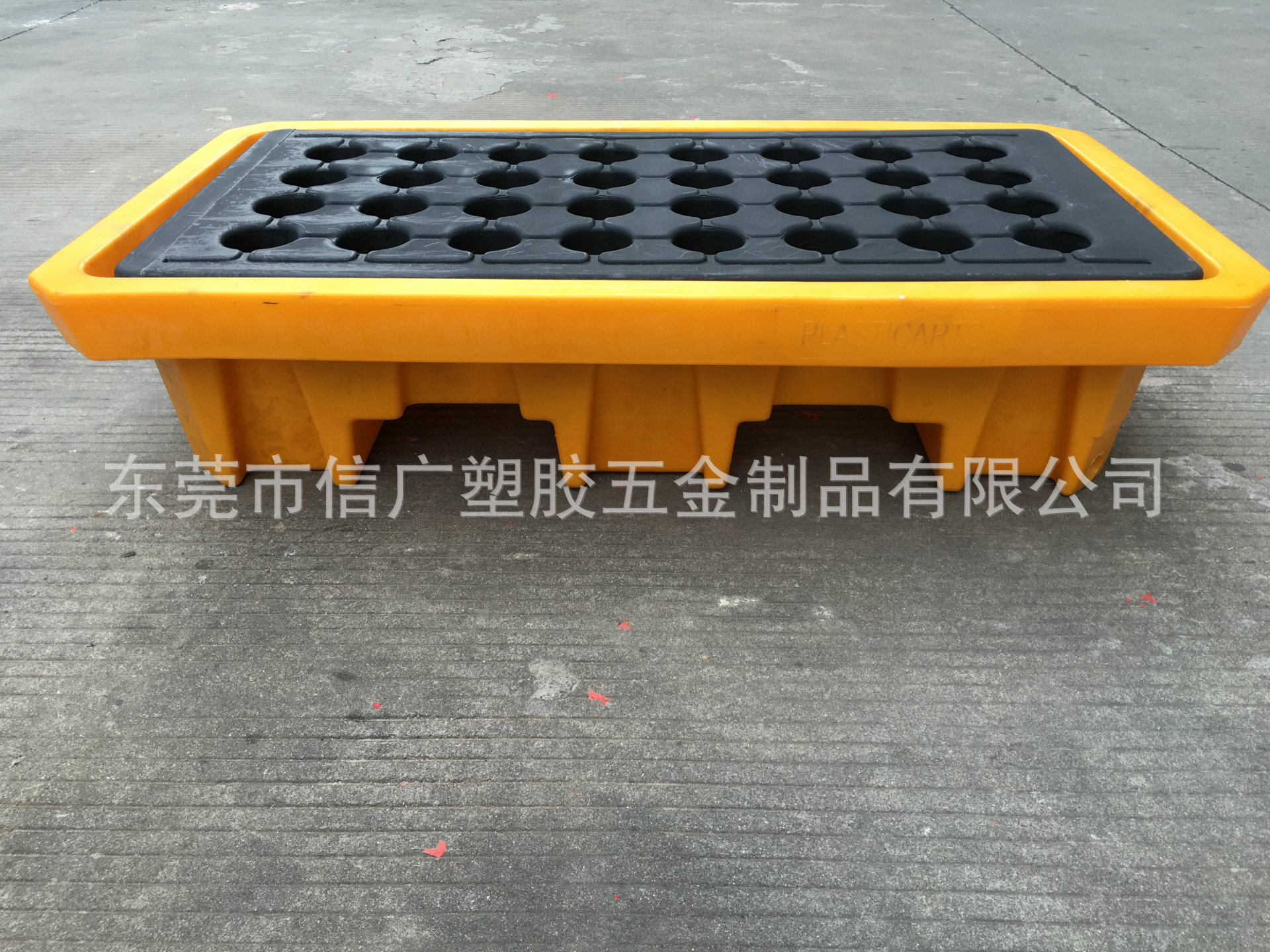 东莞工厂直销佛山 惠州2桶防漏塑料托盘 化学品防盛漏塑胶卡板