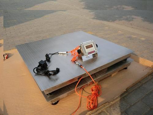 用于食品厂化工厂耐腐蚀地磅304防水平台称适合药厂的1t计量秤