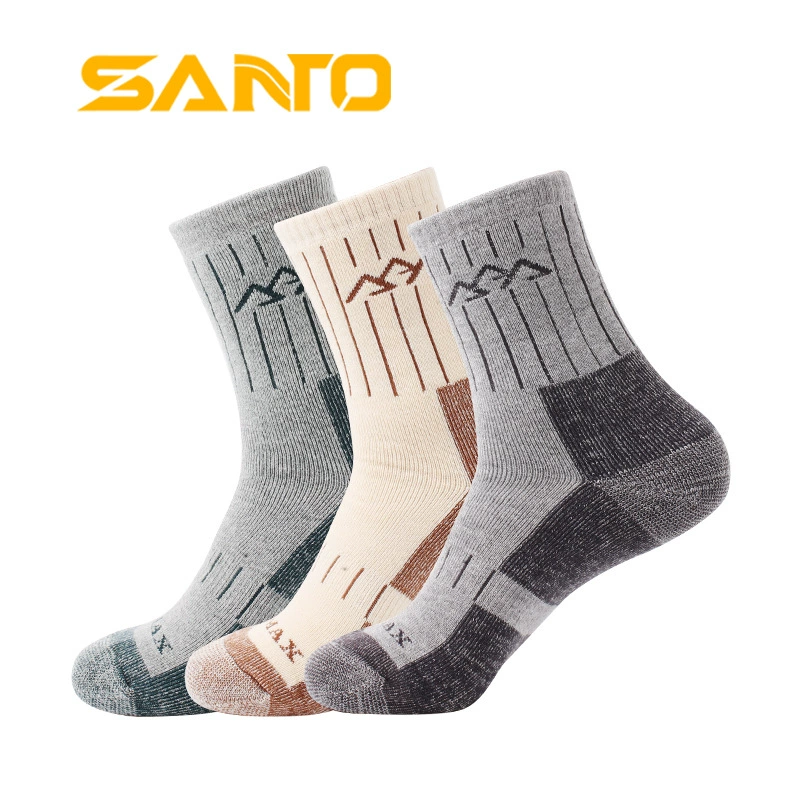 SANTO/山拓 полнослойные туристические носки, дышащие, влаговыводящие, теплые, для улицы, мужской стиль S015 S016