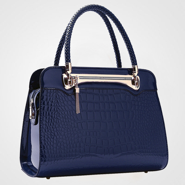 New handbag fashion in Europe and America contracted crocodile bag shoulder bags diagonal bag