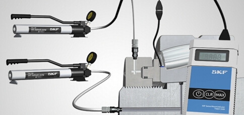 SKF SensorMount指示器无需计算和塞尺用于安装轴承到锥轴
