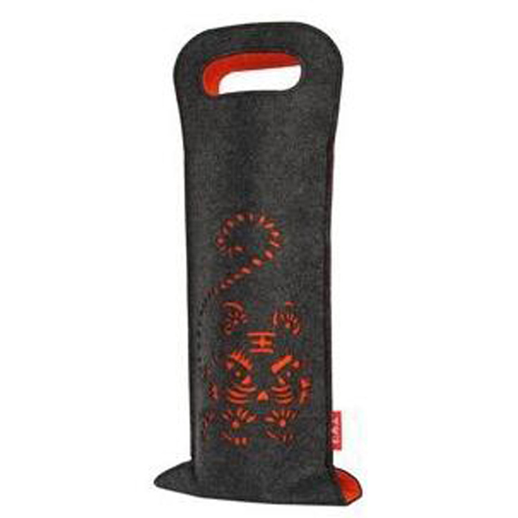 批发毛毡红酒袋 葡萄酒酒袋 广告酒袋 红酒袋 酒类手提袋