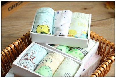 卡林狗新款外贸男童纯棉卡通有机棉儿童三角平角内裤面包裤代发|ms