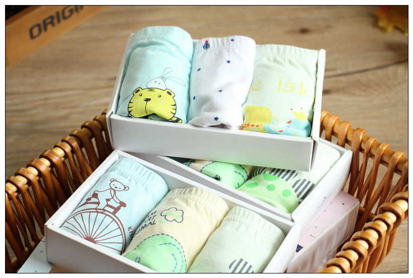 卡林狗新款外贸男童纯棉卡通有机棉儿童三角平角内裤面包裤代发|ms