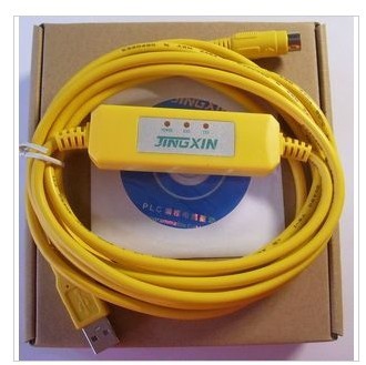 适用三菱FX3U系列PLC通讯编程电缆数据下载线   FX-USB-AW
