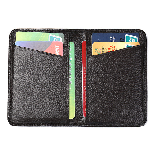 GUBINTU International Trade Calfskin RFID Card Holder Ultra-Slim Anti-Magnetic Anti-Scanning Genuine Leather Card Case Bank Card Credit Card Holder