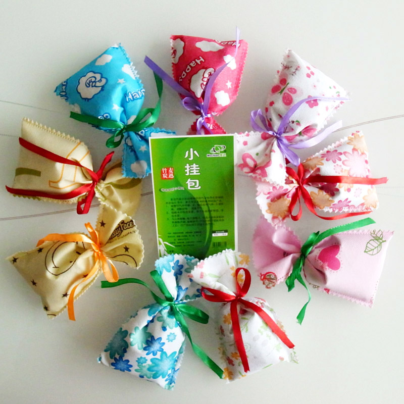 A new house automobile Formaldehyde Clean air Activated carbon package customized OEM Bamboo charcoal Little Bag 30 Gram packs