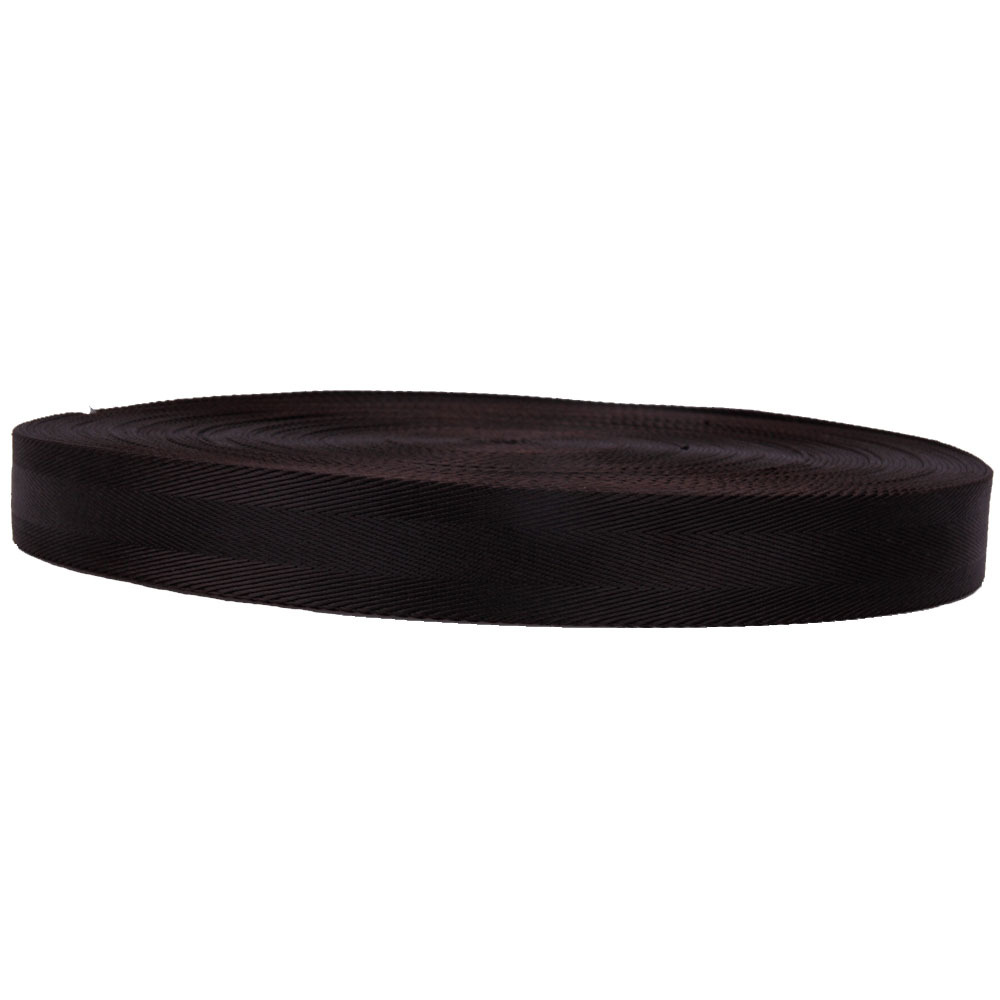 广东现货 1.5寸 深啡 双人字 尼龙织带 2.5cm  腰带尼龙带