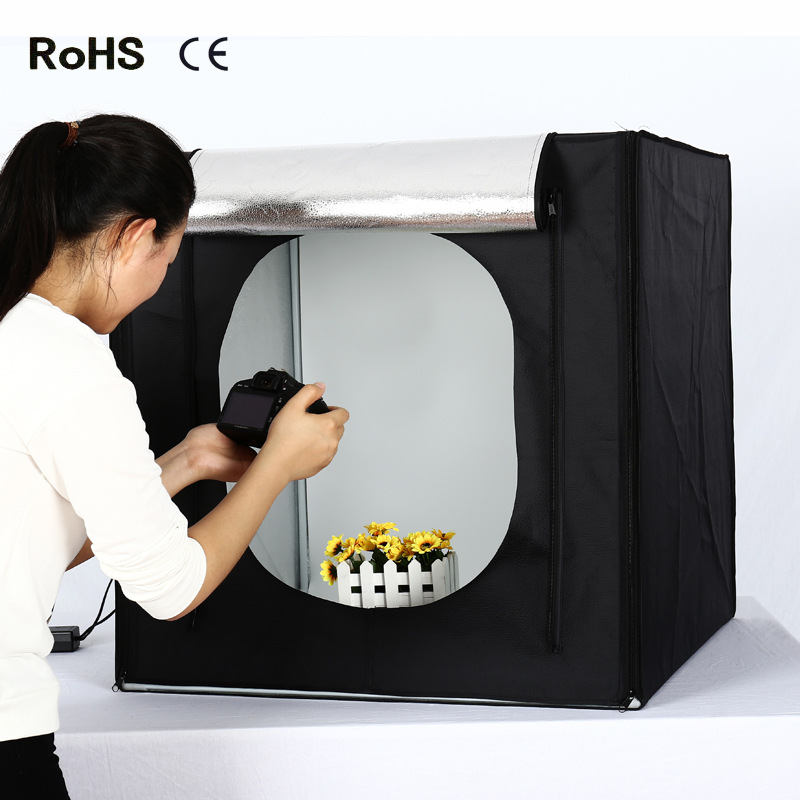 专业LED摄影棚套装80CM 淘宝小商品拍照摄影棚