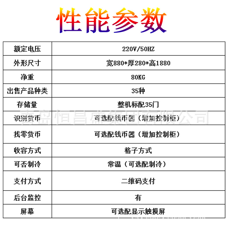 35门格子机性能参数