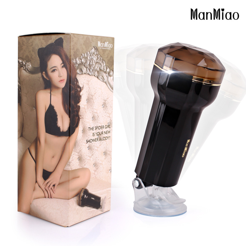 Man vague MANMIAO Black Spider on speakerphone Masturbation cup Male Electric Masturbation device Male Appliances adult Supplies