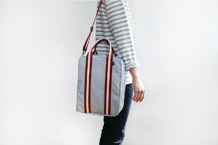 427g Weight Nylon Lining Material Zipper Closure Type Single Shoulder Strap Strap Type Business, Travel Occasion Nylon Material Solid Color Pattern Unisex Gender Square Shape Dark Blue, White, Green, Black Color Medium Size Trolley Travel Case Large-capacity Clothing Storage Bag Wholesale Nihaojewelry 5