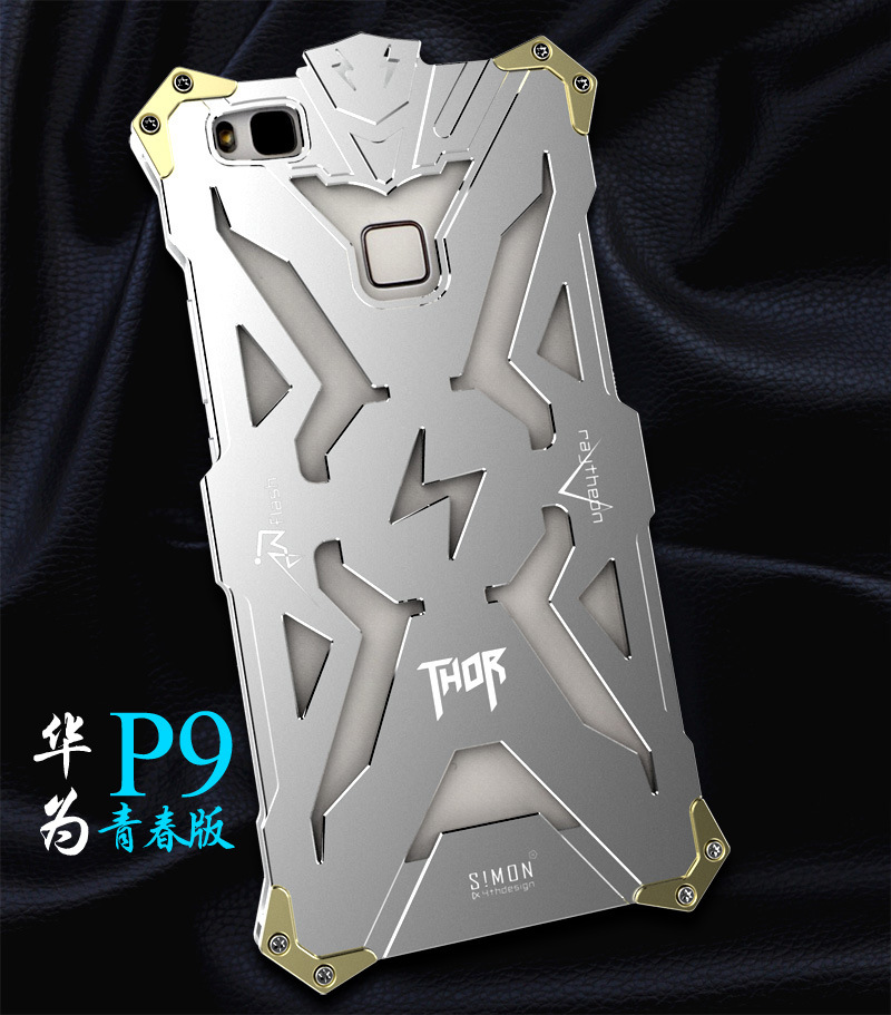 SIMON THOR Aviation Aluminum Alloy Shockproof Armor Metal Case Cover for Huawei P9 Plus & Huawe P9 & Huawei P9 Lite