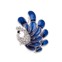 跨境Wish亞馬遜 歐美創意精緻孔雀時尚滴油胸針 學生衣飾包包徽章