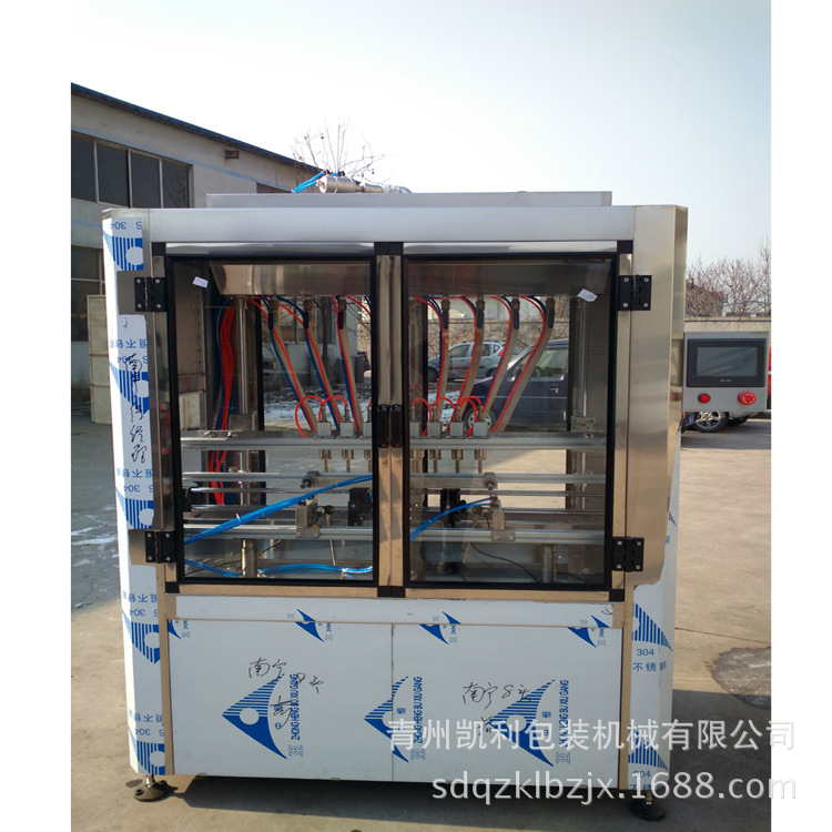 直线灌装机 农药灌装机 酱油醋灌装机 自流式直线灌装机 灌装机