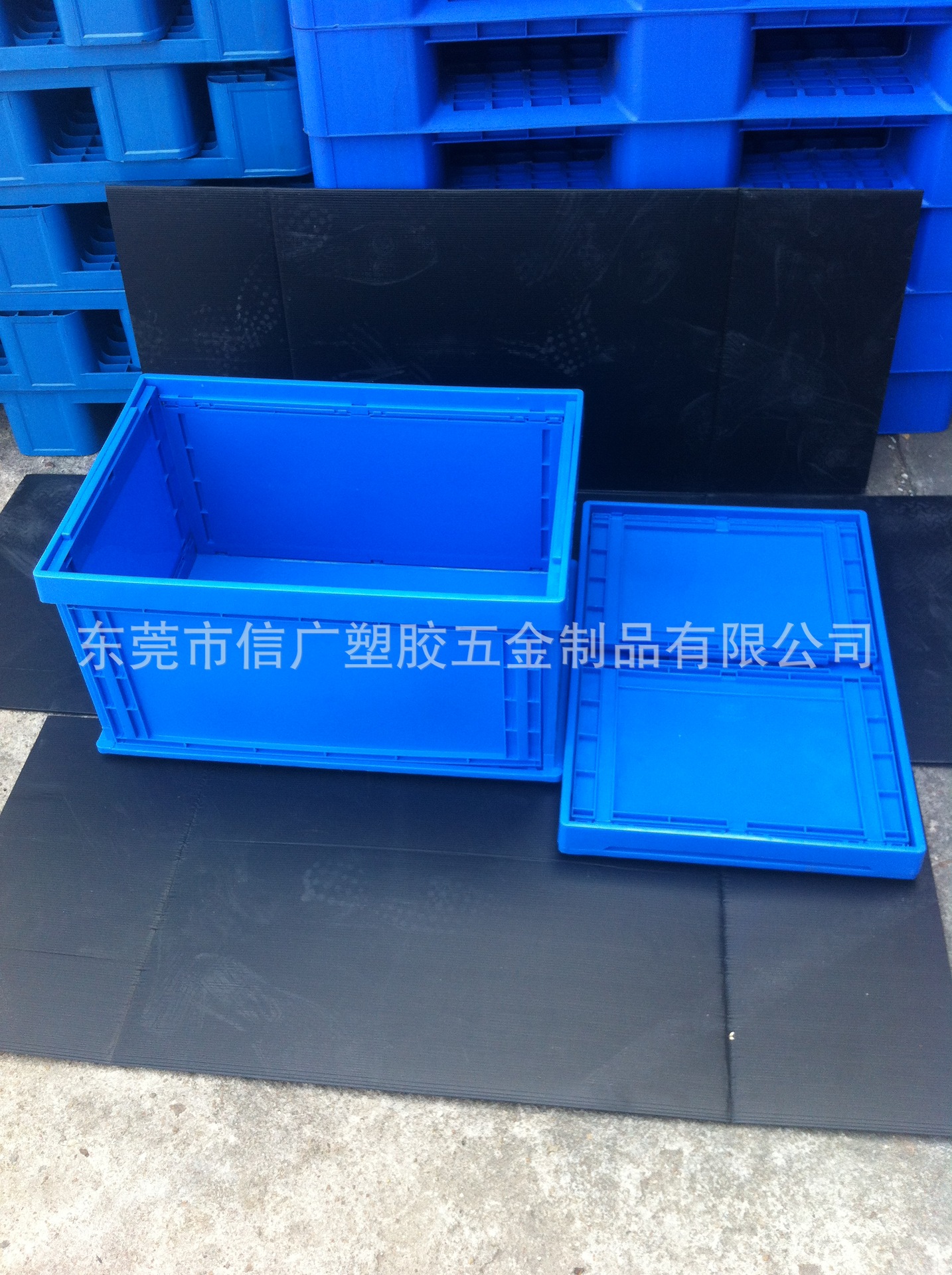 东莞工厂直销 防静电折叠收纳箱 塑胶可折叠周转物流箱 各种规格
