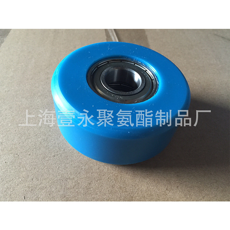 厂家直供高硬度耐冲击耐压聚氨酯轴承包胶轮