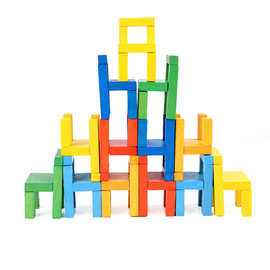 厂家批发儿童益智木质玩具 积木椅子类益智儿童玩具 宝宝科教教具