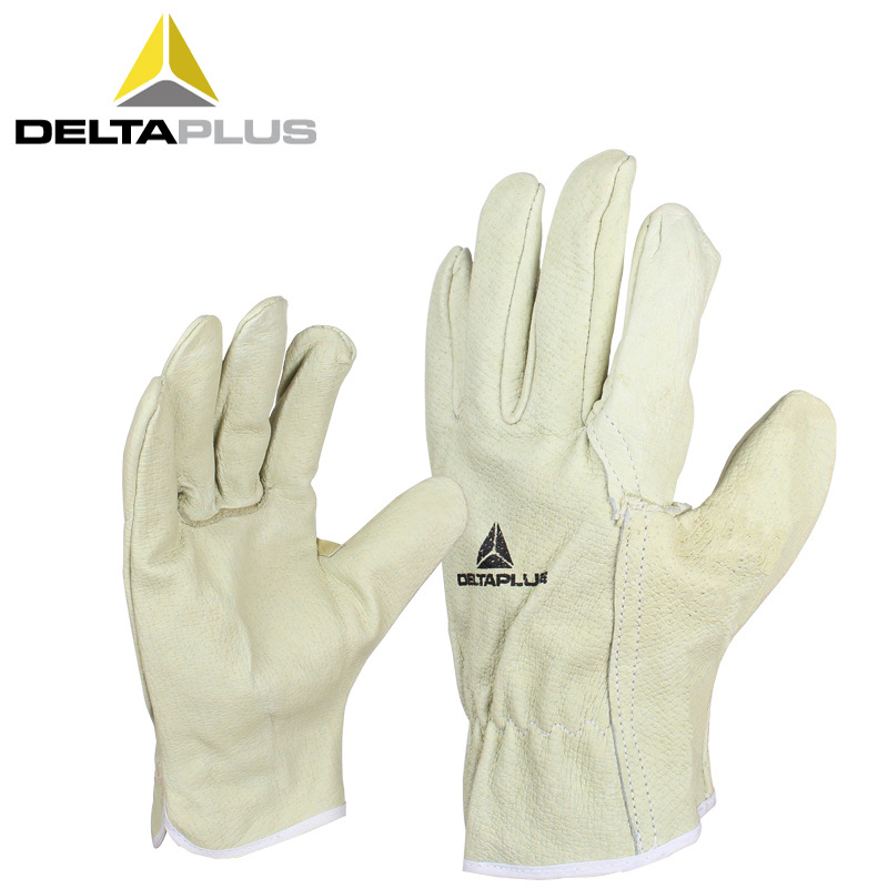代尔塔204159全猪皮手套 机车手套柔软灵巧电焊防护 焊接劳保手套