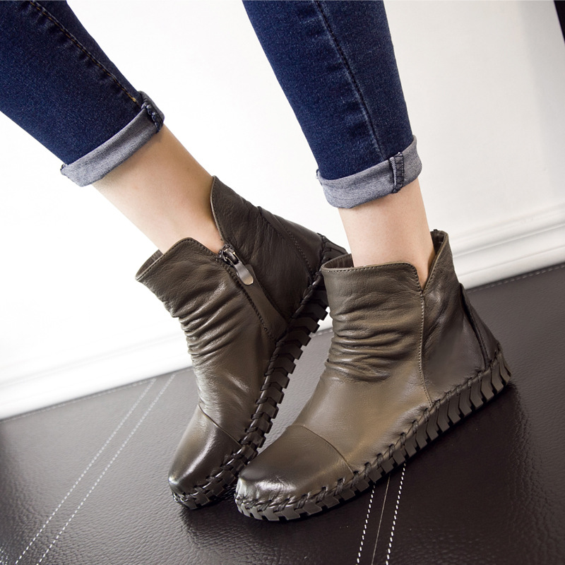 Bottes femme INFO HOMME en En cuir - Ref 3354688 Image 4