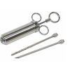 Stainless steel seasoning turkey syringe seasoning syringe Two stitches, three stitches, 2 ounces of kitchen kitchen