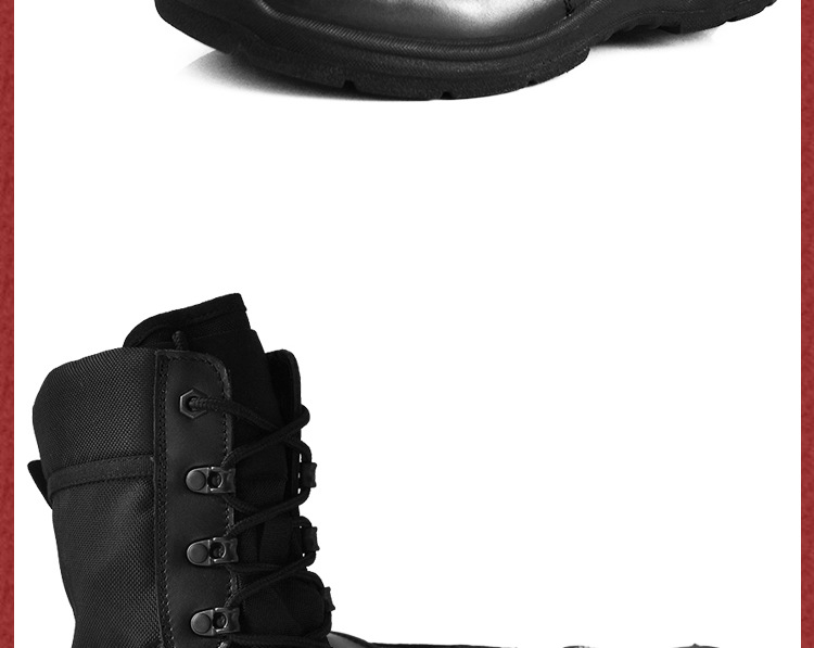 Boots militaires pour homme en cuir - Ref 1397496 Image 27