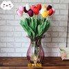 Single tulip simulation flower living room decorative fake flower foreign trade table Putting artificial flower plant Yiwu simulation flower wholesale