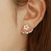 Small earrings, flowered, wholesale