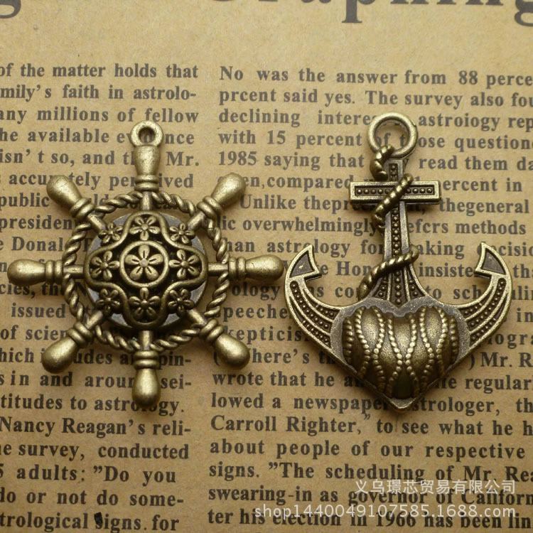 Metal accessory, accessories, pendant, 35×40mm