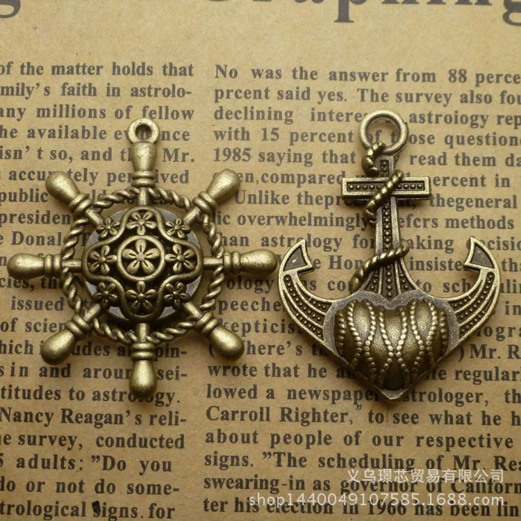 Metal accessory, accessories, pendant, 35×40mm