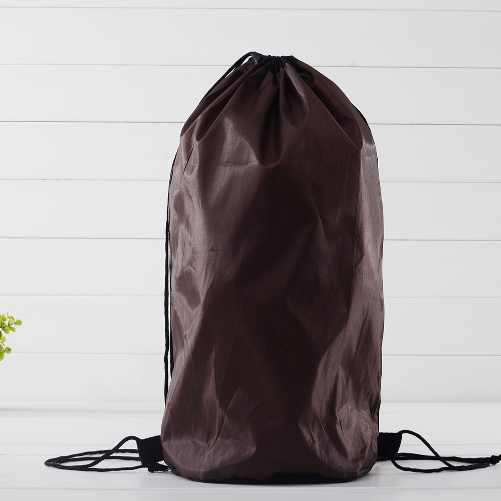 定做涤纶布运动束口袋 尼龙双肩背包袋可加印logo牛津布参赛包