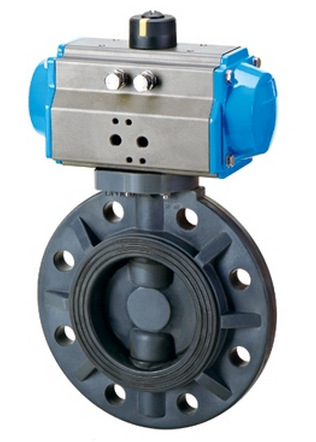UPVC气动蝶阀