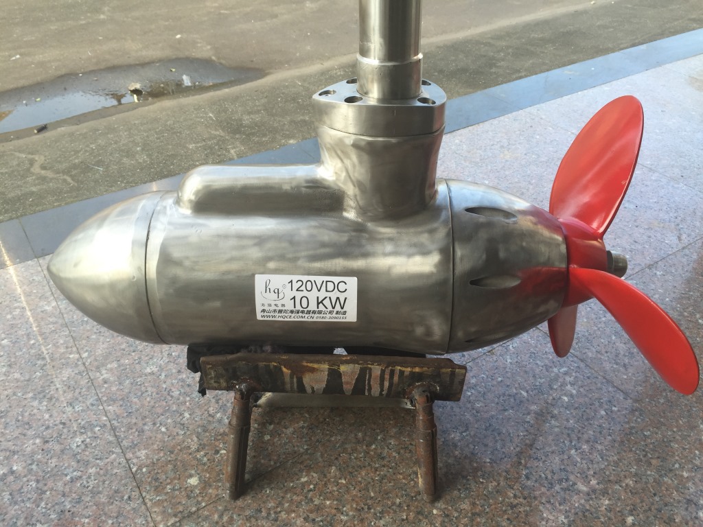 玻璃钢游艇用电动推进器 hqgj-12010k