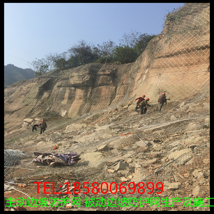 边坡防护网主动边坡防护网 筛网 被动边坡防护网柔性边坡防护网