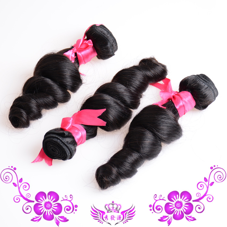 The manufacturer directly provides the real hair curtain, loose wave, Malaysia hair mechanism, real hair curtain