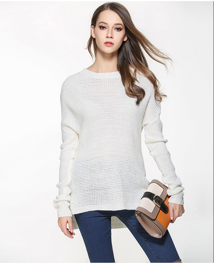 plus size thin knit sweater loose top NSYH16546