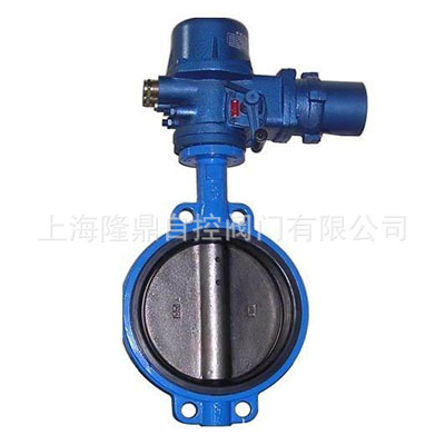 中隆鼎控供应D971X电动对夹式软密封蝶阀 D943H电动高温蝶阀厂家