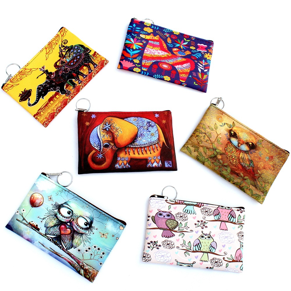 Mujeres Animal Cuero Sintético Cremallera Carteras display picture 2