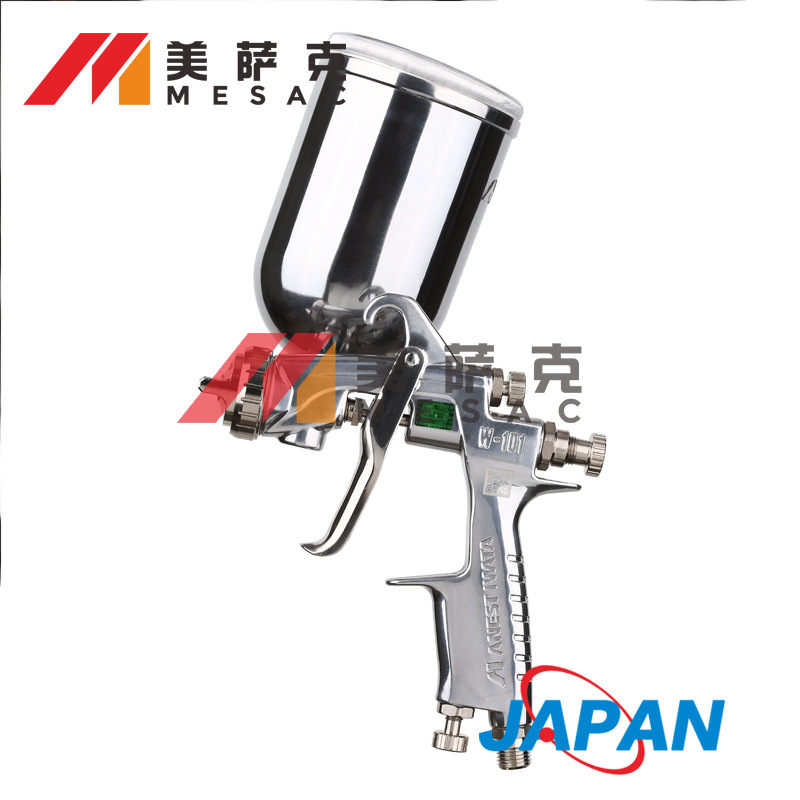 日本原装岩田W-101喷枪上壶喷漆枪汽车家具门业木器面漆油漆喷枪