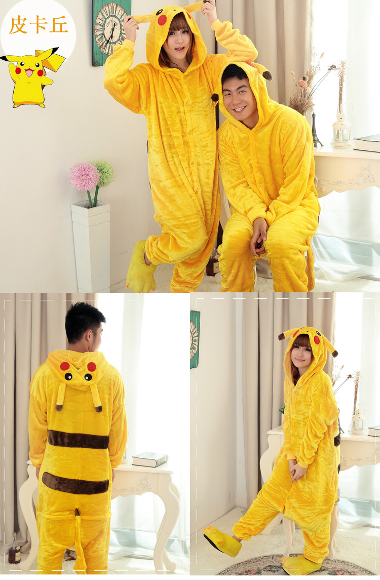 Funny adult Unisex animal onesies cartoon flannel Pajama for women