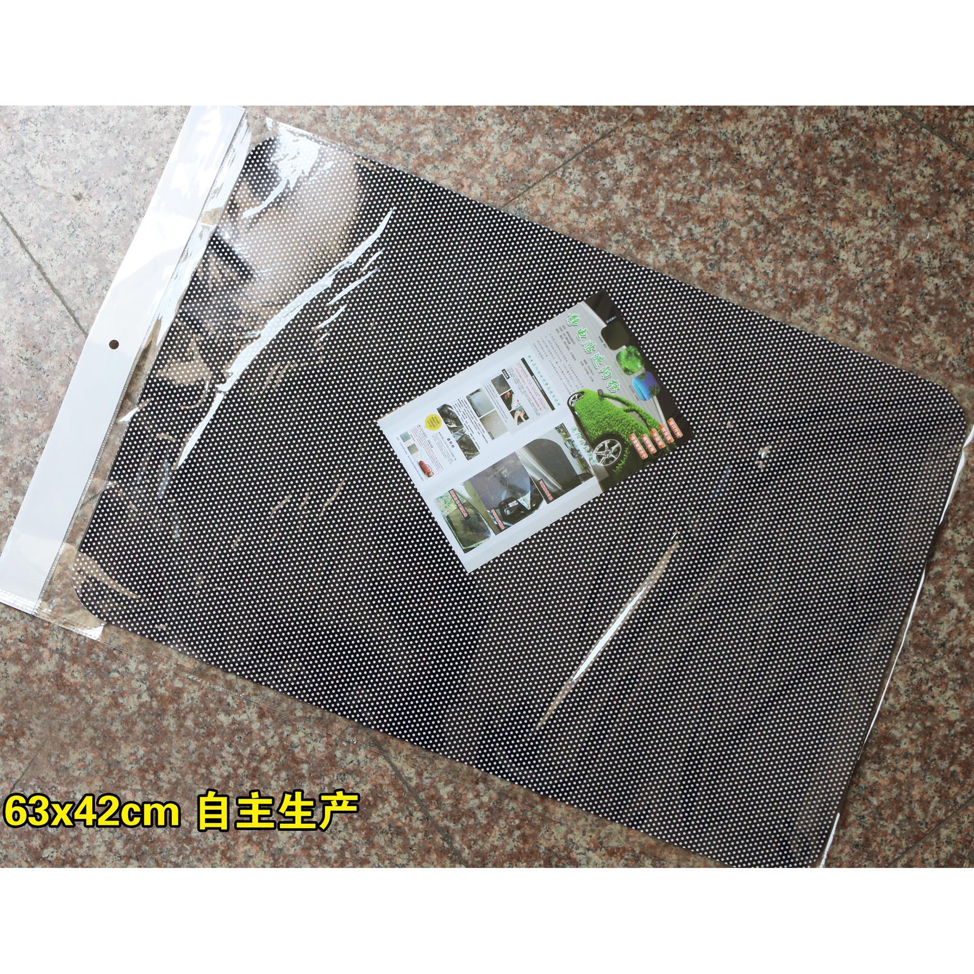 Fábrica al por mayor gran punto negro sombrilla estática 63x42cm 2 piezas se pueden personalizar