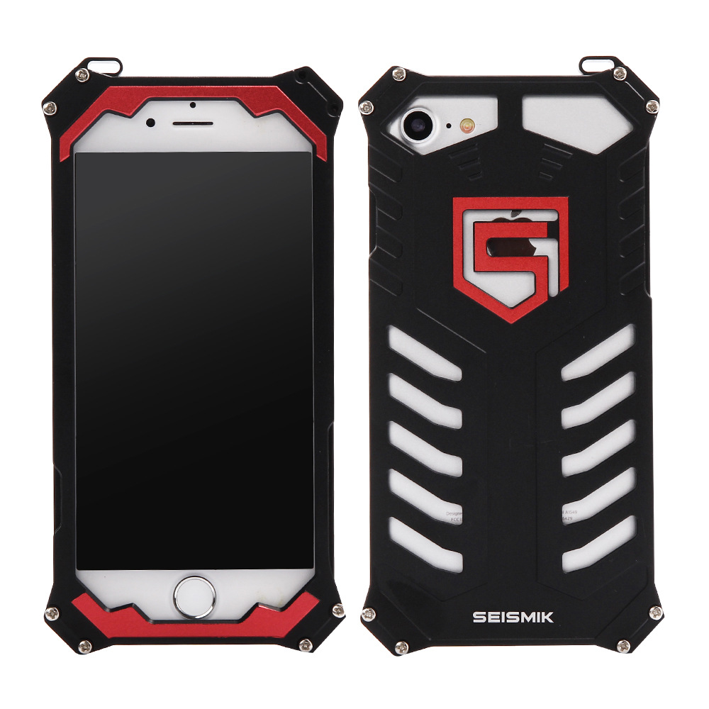 SEISMIK S-ONE Armor Man Shockproof Aluminum Shell Metal Case Cover for Apple iPhone 7 Plus & iPhone 7