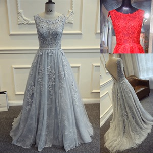 The new summer bride dress deep V backless lace dress long small skirt bridesmaid dresses