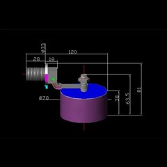 4-minute external thread small micro plastic ball valve! Automatic water float, small water tank micro float valve