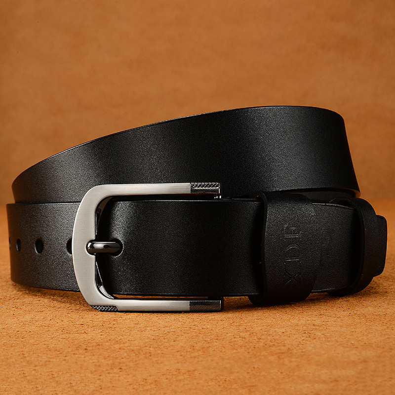 2024 Hot Selling European and American New Men's Needle Button Belt Fashion and Casual Versatile Retro Cowhide Jeans Belt Men's Pants Belt_voghion.com